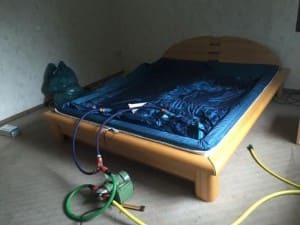 Wasserbett abbau
